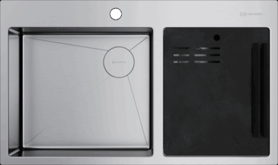 Omoikiri Akisame 86-2 Side-IN, мойка, нержавеющая сталь