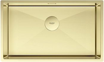 Фото товара: Paulmark NEXT 74 UNI, мойка, нержавеющая сталь, светлое золото