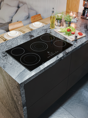 Детальное фото товара: LEX EVH 772A BL стеклокерамическая поверхность