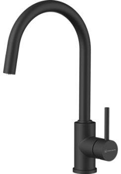 Фото товара: Omoikiri Shinagawa 2 Plus-GB, смеситель, гранит, графит