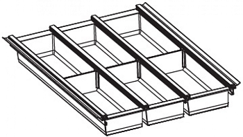 Фото товара: Ninka Cuisio Aqua 400, Innotech Hettich, лоток для столовых приборов, графит