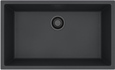 Фото товара: ALVEUS OMNI 40 GRANITAL DEEP BLACK-G90 BE, мойка, гранит, черный матовый (в комп. с сифоном 1148151)