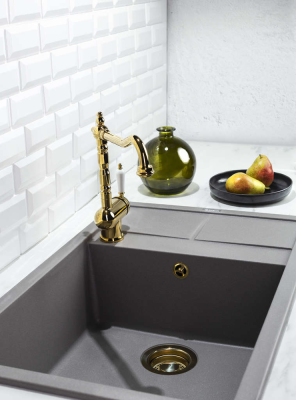 Omoikiri Sakaime 79-ES, мойка, гранит, espresso Детальное фото товара: Omoikiri Sakaime 79-ES, мойка, гранит, espresso