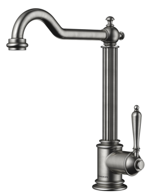 Детальное фото товара: Omoikiri Toshima-SI, смеситель, античное серебро