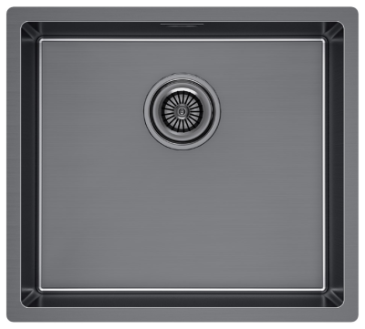 Детальное фото товара: Paulmark LASSAN 49 UNI, мойка, нержавеющая сталь, вороненая сталь