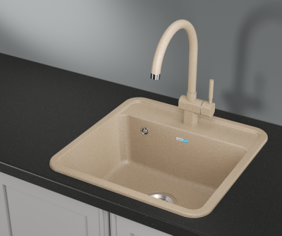 GRANULA 5001 мойка, гранит, бежевый Детальное фото товара: GRANULA 5001 мойка, гранит, бежевый