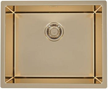 Фото товара: ALVEUS QUADRIX MONARCH 50 BRONZE, мойка, нержавеющая сталь, бронза (в компл. с выпуском без сифона)