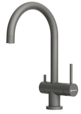 Детальное фото товара: Omoikiri Yamada-P-PL, смеситель, гранит, платина