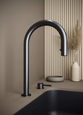 Детальное фото товара: Paulmark ESTETICA, смеситель, вороненая сталь