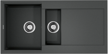 Фото товара: Omoikiri Sakaime 100-2-PL, мойка, гранит, платина