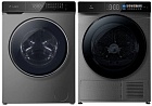LEX стирка LWM12014GrIThD + сушка LEX LDM12GrBlThD + соед.эл LWM01Gr shelf