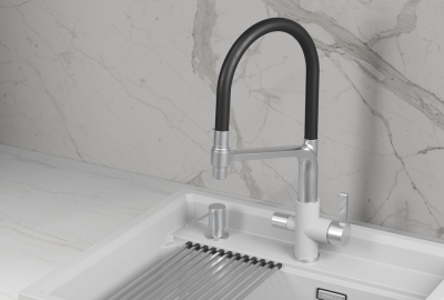 Детальное фото товара: GRANULA 5083 смеситель, нержавеющая сталь, арктик