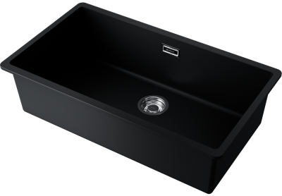Детальное фото товара: Omoikiri Kata 74-U-BL, мойка, гранит, черный