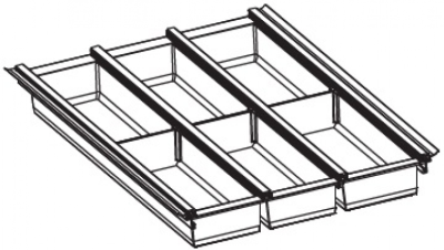 Детальное фото товара: Ninka Cuisio Aqua 400, Innotech Hettich, лоток для столовых приборов, графит