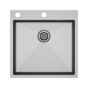 Фото товара: Paulmark KRONER-EDGE 51, мойка, нержавеющая сталь, брашированная сталь