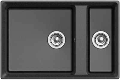 GranFest LEVEL GF-LV-760K, мойка, мрамор, черный