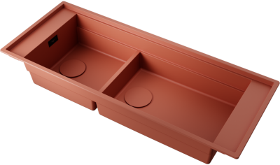 Детальное фото товара: Omoikiri Sintesi Pro 114-2-CN, мойка, керамика, canyon