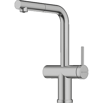 Фото товара: Omoikiri Karatsu-S BN, смеситель, нержавеющая сталь