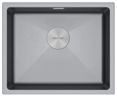 Детальное фото товара: Paulmark LUMI 55UNI, мойка, гранит, серый металлик