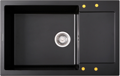 Детальное фото товара: Zigmund & Shtain RECHTECK 780.490, мойка, черный базальт