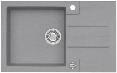 ALVEUS ROCK 130 GRANITAL CONCRETE-G81, мойка, гранит, серый (в комп.с сифоном 1105296)