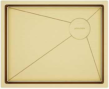 Фото товара: Paulmark NEXT-SKEW 54 UNI, мойка, брашированное золото