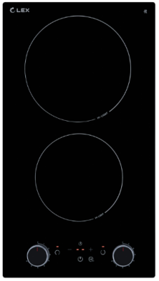 Детальное фото товара: LEX EVH 320M BL стеклокерамическая поверхность