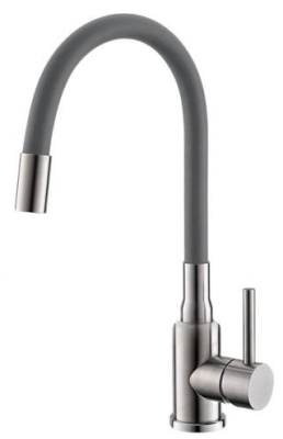 Детальное фото товара: ALVEUS GENESIS FLEXA GREY SAT, смеситель, серый