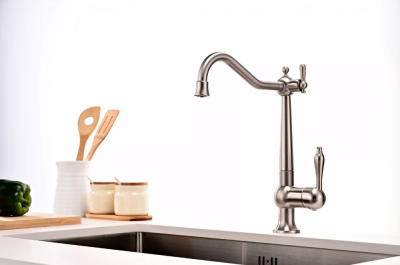 Paulmark RETRO, смеситель, брашированная сталь Детальное фото товара: Paulmark RETRO, смеситель, брашированная сталь