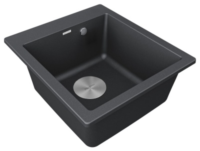Paulmark KANTE 45, мойка, гранит, черный Детальное фото товара: Paulmark KANTE 45, мойка, гранит, черный