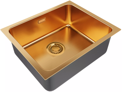 Детальное фото товара: Paulmark VISTA 54, мойка, нержавеющая сталь, брашированное золото