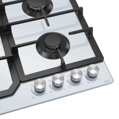 Детальное фото товара: MEFERI MGH604WH GLASS COMFORT газовая поверхность