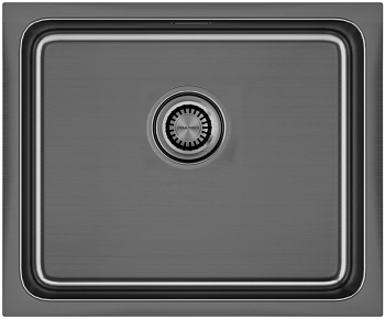 Фото товара: Paulmark VISTA 54, мойка, нержавеющая сталь, вороненая сталь