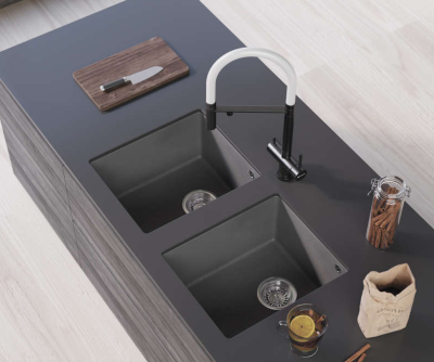 Детальное фото товара: Omoikiri Bosen 38-U-СH, мойка, гранит, шампань