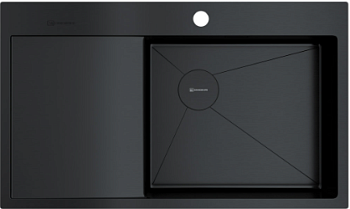 Фото товара: Omoikiri Akisame 86-GB-R Side , мойка, нержавеющая сталь/графит, чаша справа
