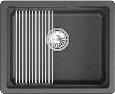 GRANULA 5501iU мойка, гранит, шварц Детальное фото товара: GRANULA 5501iU мойка, гранит, шварц