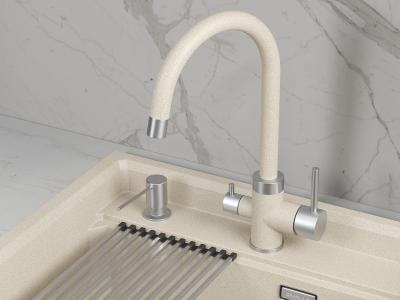 Детальное фото товара: GRANULA 5169 смеситель, нержавеющая сталь, пирит