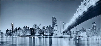 Фото товара: Maunfeld стекло к вытяжке Berford 60 с декором "Город"