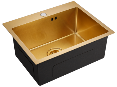 Детальное фото товара: Emar EMB-115 PVD Nano Golden, мойка, нержавеющая сталь, золото