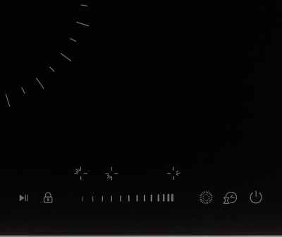 Детальное фото товара: Krona ZAUBER 45 BL 1DZTS стеклокерамическая поверхность