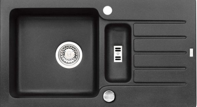 ALVEUS NIAGARA 70, мойка, гранит, черный (с сифоном 1105297)