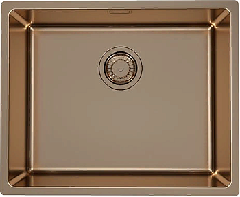 Фото товара: ALVEUS KOMBINO 50 MONARCH COPPER SAT-90, мойка, нерж. сталь, медь (в компл. с выпуском без сифона)