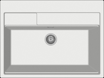 Фото товара: Rivelato MODULIX MD-9082 bianco latte, мойка, гранит, белый
