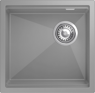 Rivelato LINO LN-454-R grigio metallizz, мойка, гранит, серый металлик