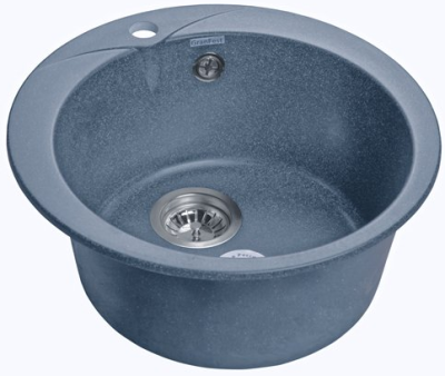 Детальное фото товара: GranFest RONDO GF-R-480, мойка, мрамор, графит
