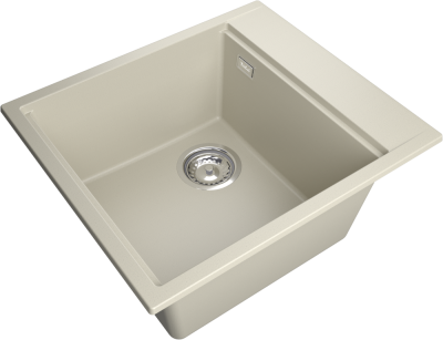 Детальное фото товара: Rivelato TESORO TR-455-L beige scuro мойка, гранит, тёмно-бежевый