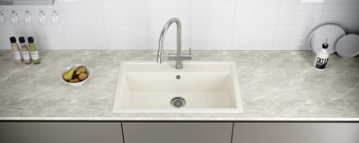 Детальное фото товара: KUCHENSTERN TOP 80, мойка, гранит, ваниль