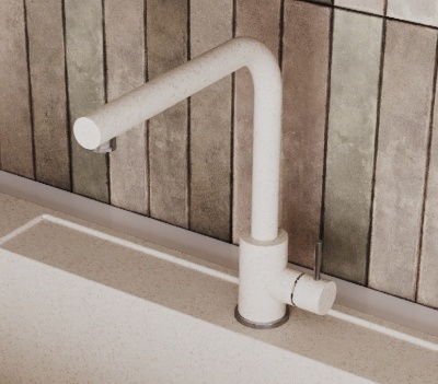 Детальное фото товара: Polygran Спика, смеситель, кремовый №327