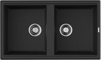 Omoikiri Tedori 86-2-BL, мойка, гранит, черный Omoikiri Tedori 86-2-BL, мойка, гранит, черный