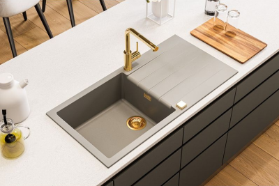 Детальное фото товара: ALVEUS GRANITAL CADIT 50 TERRA - G22, мойка, гранит, песочный (в комплекте с сифоном 1132823)